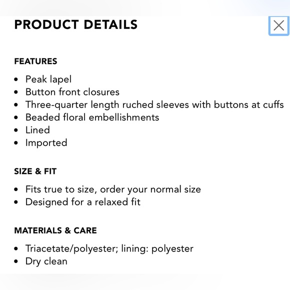 Cinq a Sept Cheyenne Sequin-Embellished Floral-Embroidered Scrunched Blazer - Picture 9 of 11